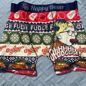A Christmas Story Ralphie Oh Fudge Boxer Briefs Men's Happy Boxer.